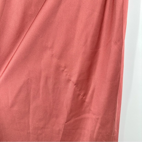 Shona Joy Luxe Twist Front Sleeveless Midi Wedding Guest Dress Rose Women US 4 - Picture 6 of 12